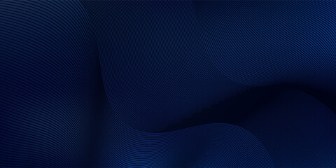 Luxury background design with diagonal abstract blue line pattern in dark color. Vector horizontal template for business banner, premium invitation, voucher, prestigious gift certificate.
