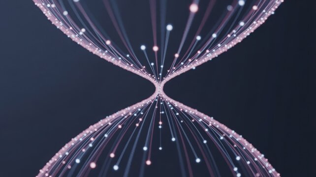Digital network connection glowing data stream abstract background