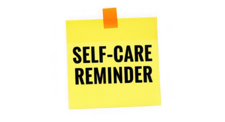 Selfcare reminder note