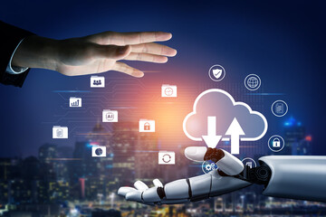 Artificial intelligence enhances cloud data storage and network backup system to improve security and connectivity Parse