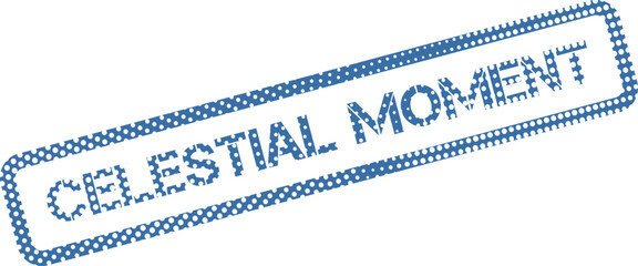 Fototapeta premium Celestial Moment Dotted Stamp Capturing Ethereal Experiences and Special Occasions