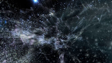 dark blue background © ahmed