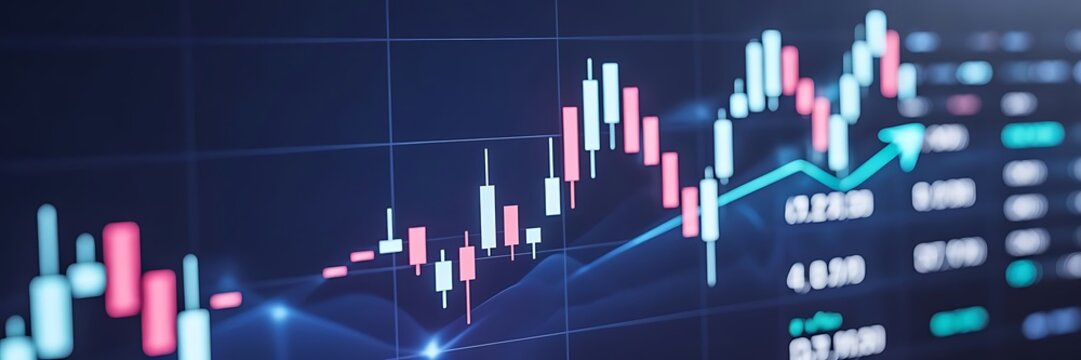 stock market graph - Powered by Adobe