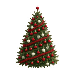 PNG Festive Christmas tree decoration