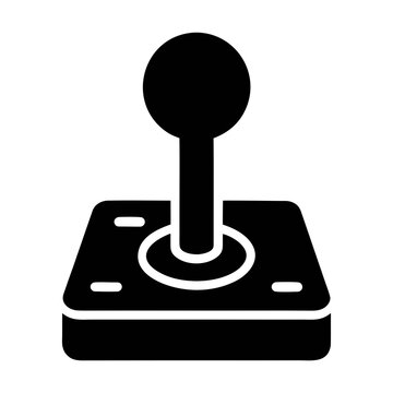 Arcade game joystick vector illustration for retro gaming console and entertainment design needs