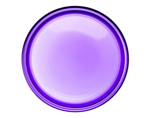Circular Frosted Glass Shape with Gradient Transparency, isolated
