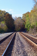 Fototapeta premium railway in autumn