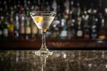 alcohol at the bar