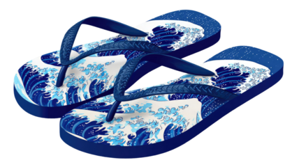 blue shoes on the white background