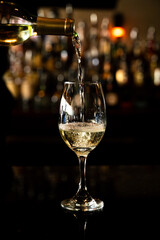 alcohol at the bar