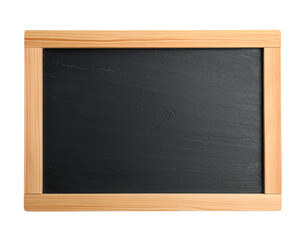  Clean Slate &ndash; Rectangular Chalkboard with Wooden Frame on White Background