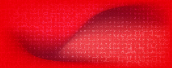 Red diagonal geometric shape with halftone. Modern fiber textured vector eps 10