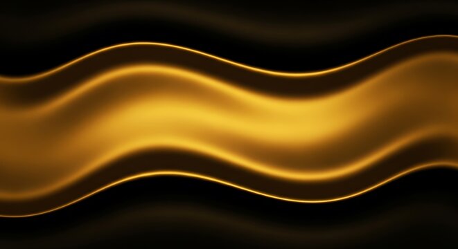 Gold ribbon - Powered by Adobe