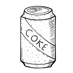 tin can isolated on white