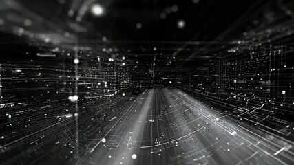 Digital data network lines creating abstract technology background