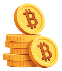 Bitcoin gold coin, coins, dollar coins