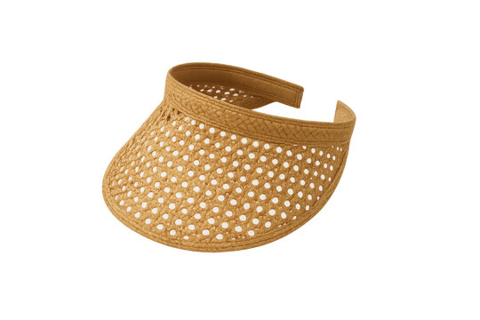 Straw sun visor for summer fashion and protection