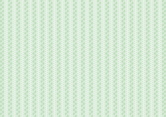 ドットとスクエアのストライプ（緑色）