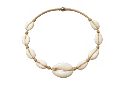 Cowrie shell necklace bohemian beach style jewelry