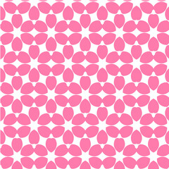 Pink Petal Floral Seamless Pattern