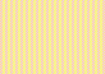 ドットとスクエアのストライプ（黄色とピンク）