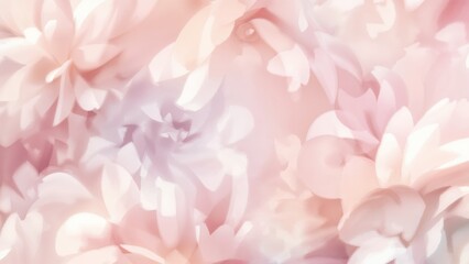 Soft pink floral background with abstract flower designs. Elegant and delicate flower theme for decoration or design purposes. Stylish floral aesthetic image.