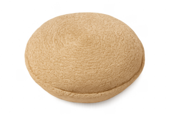 Beige sherpa beret hat soft accessory