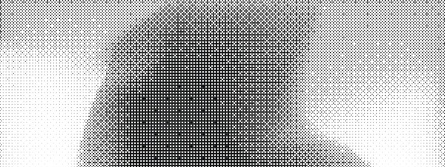 Abstract diagonal gradient halftone pattern A gradiant of black and white dots creating a textured abstract background with varying Pixelated wave shadow texture. Abstract halftone gradation pattern 