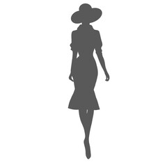 Fashion woman silhouette 
