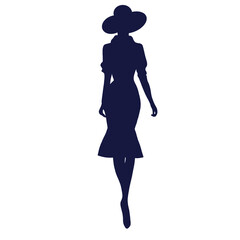 Fashion woman silhouette 