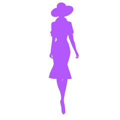 Fashion woman silhouette 