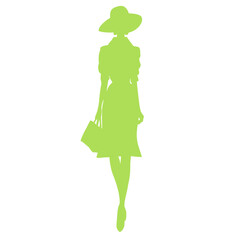 Fashion woman silhouette 