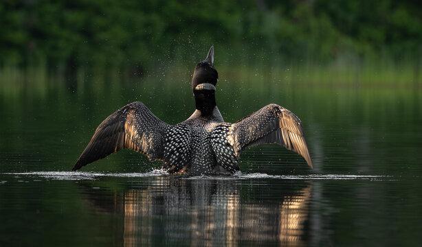 Common loon in northern Maine