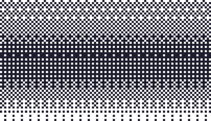 Abstract diagonal gradient halftone pattern A gradiant of black and white dots creating a textured abstract background with varying Pixelated wave shadow texture. Abstract halftone gradation pattern 