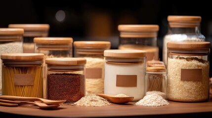 Assortment of seeds and nuts presented in small glass bowls on a countertop, highlighting their textures and colors in natural light