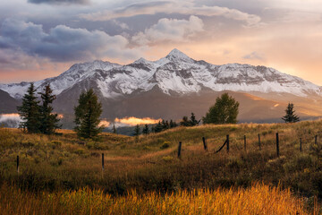 San Juan Mountain at sunset near Telluride, Colorado