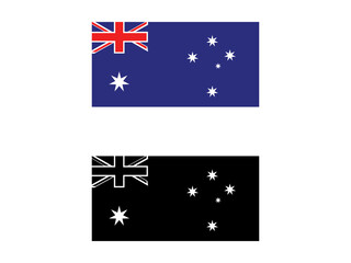 Australia Flag Vector Icon Illustration, High Quality Design for Digital and Print Use