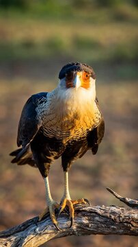 Carcara (Caracara plancus) looking at the camera