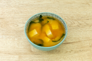 Vegetarian Ramen with shiitake and kombu broth, fried tofu, bok choy, corn, and fresh bean sprouts