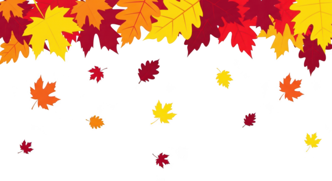 Autumn leaves falling - Powered by Adobe