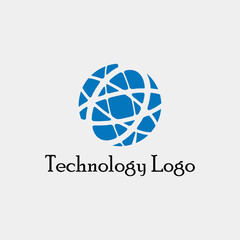 tech logo design vector