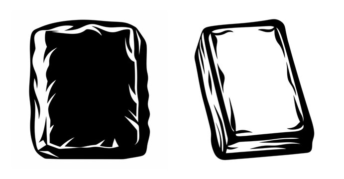 Two rune tablets ancient symbols for divination and magic with a mystical ethereal design