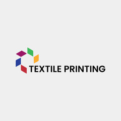 textile print logo design vector