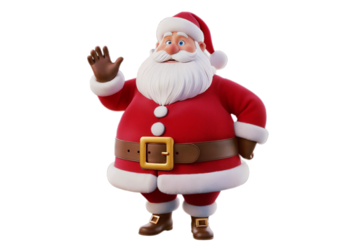 santa claus isolated on white