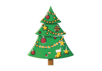 Obraz premium christmas tree vector illustration