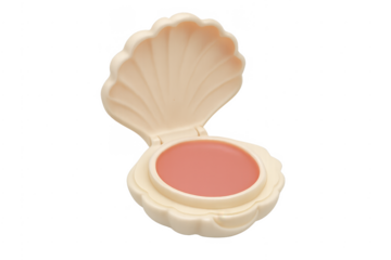 Seashell lip balm cosmetic beauty product transparent background