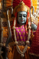 Lord Rama Idol with Bow and Traditional Royal Attire