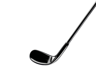 A golf club is shown in a white background