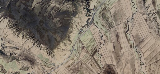 Iceland Ring Road Aerial View Hringvegur Volcanic Landscape