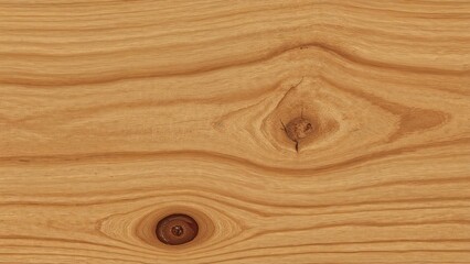 Obraz premium Close-up of wooden surface with natural grain and knots.